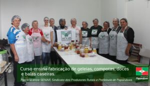 Read more about the article Papanduva capacita mais uma turma na fabricação artesanal de geleias, compotas e afins