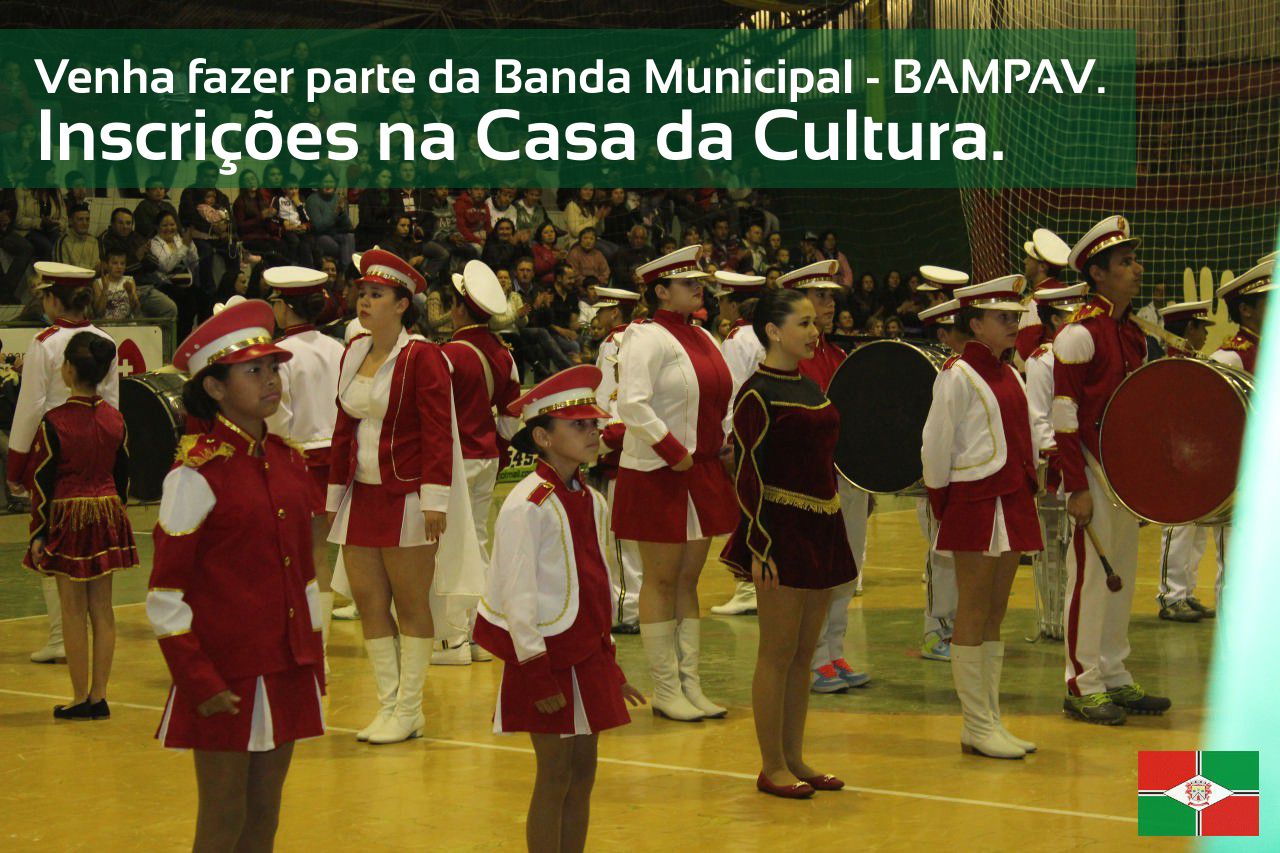 Read more about the article Inscrições abertas para a Banda Municipal	BAMPAV