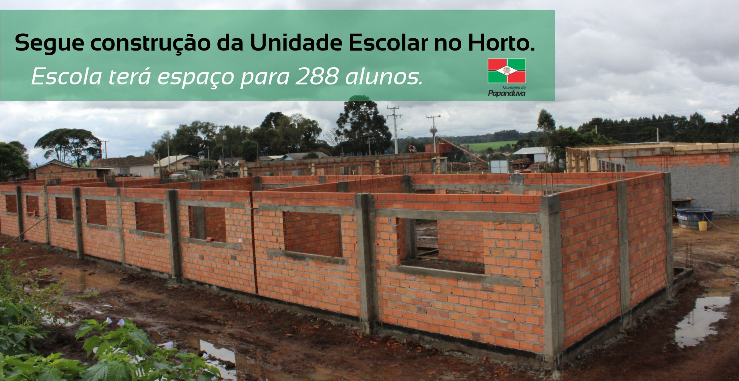 You are currently viewing Concluída 1ª etapa da construção da escola no Horto Florestal