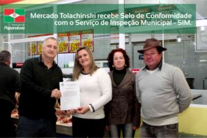 Read more about the article Mercado Tolachinski recebe Selo de Conformidade com o Serviço de Inspeção Municipal