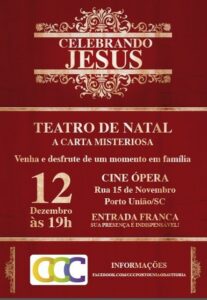 Read more about the article Celebrando Jesus será apresentado em Porto União neste sábado