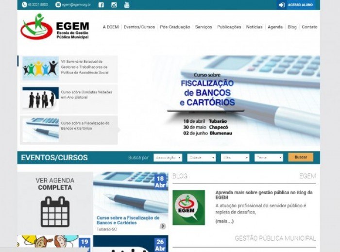 Read more about the article EGEM coloca no ar novo site da entidade