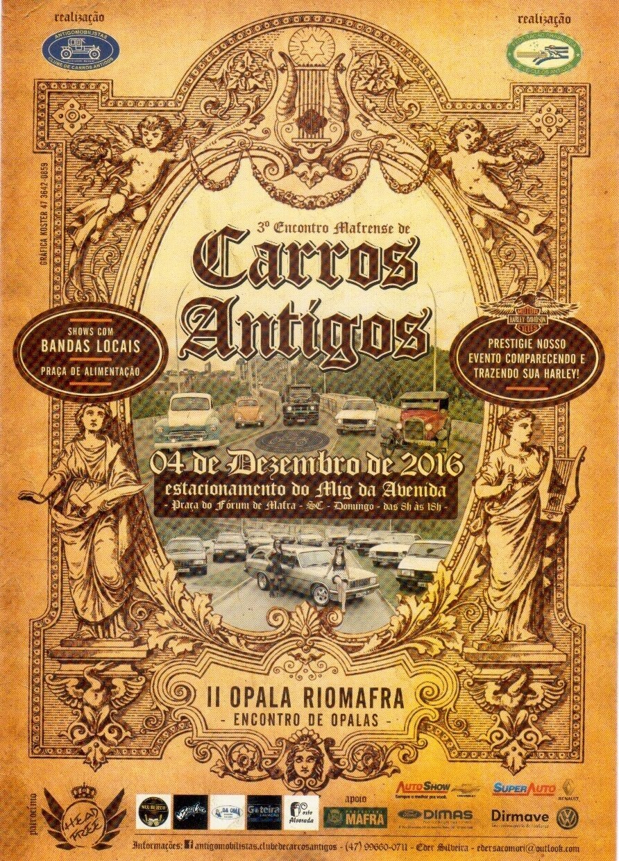 Read more about the article 3º Encontro Mafrense de Carros Antigos e II Opala Riomafra