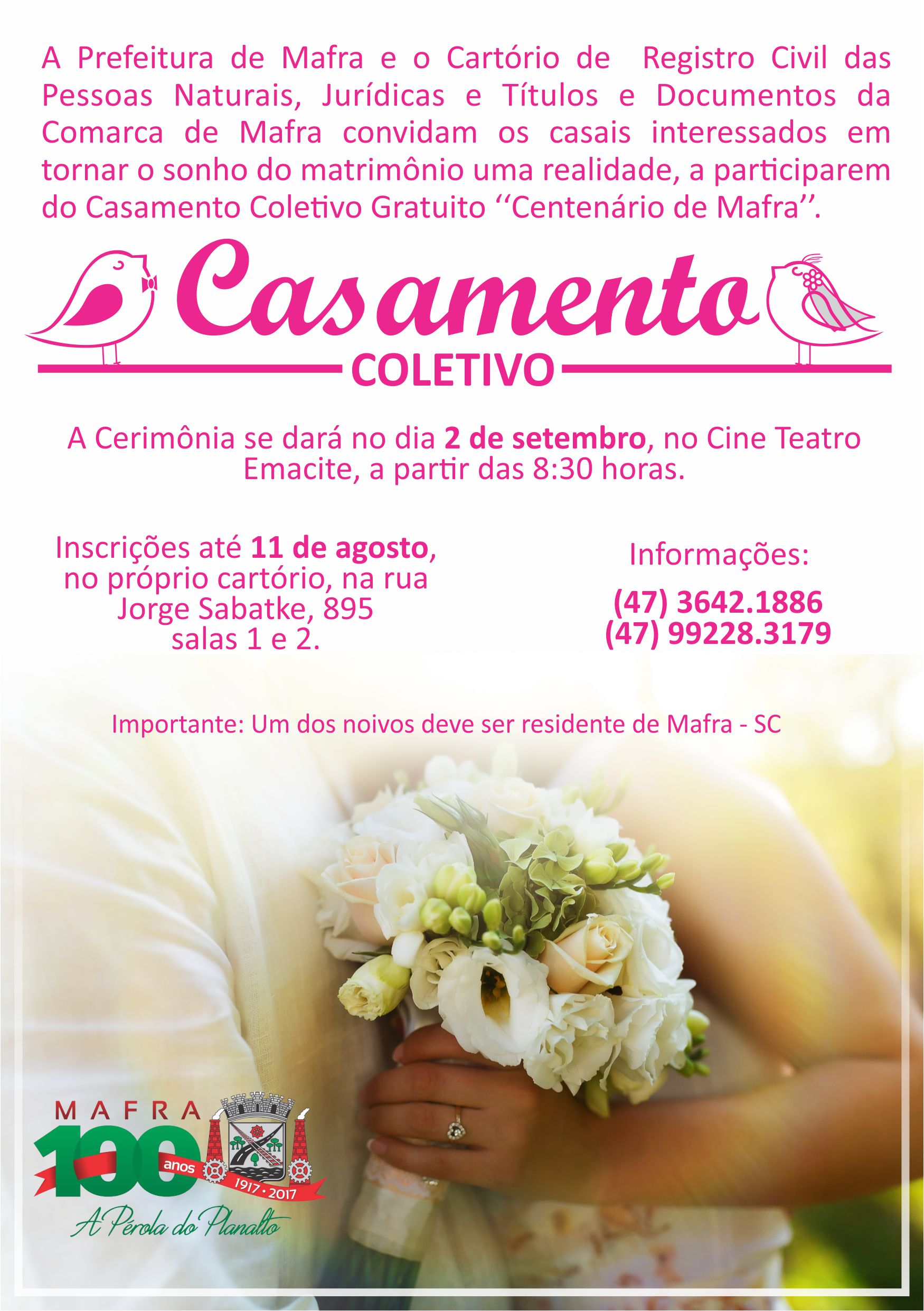 You are currently viewing Abertas as inscrições para o casamento coletivo gratuito