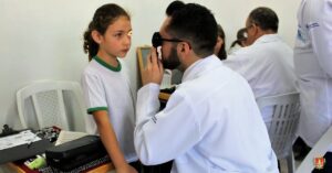 Read more about the article Lions Clube e Curso de Optometria promovem exames visuais na escola Guita Federmann