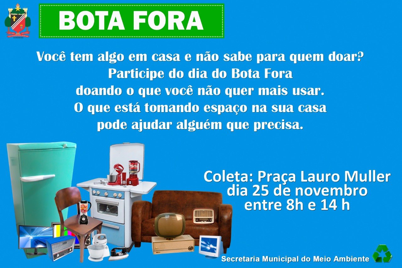 Read more about the article Meio Ambiente realiza Dia do Bota Fora no sábado