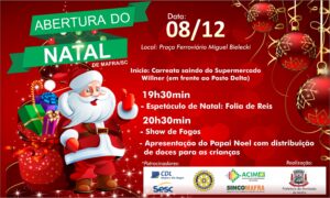 Read more about the article Papai Noel chegará em Mafra nesta sexta-feira, dia 8 de dezembro