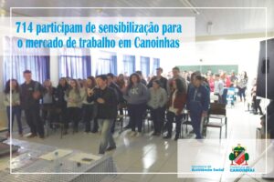 Read more about the article Mais de 700 jovens, adolescentes e adultos receberam palestra sobre o mercado de trabalho em Canoinhas