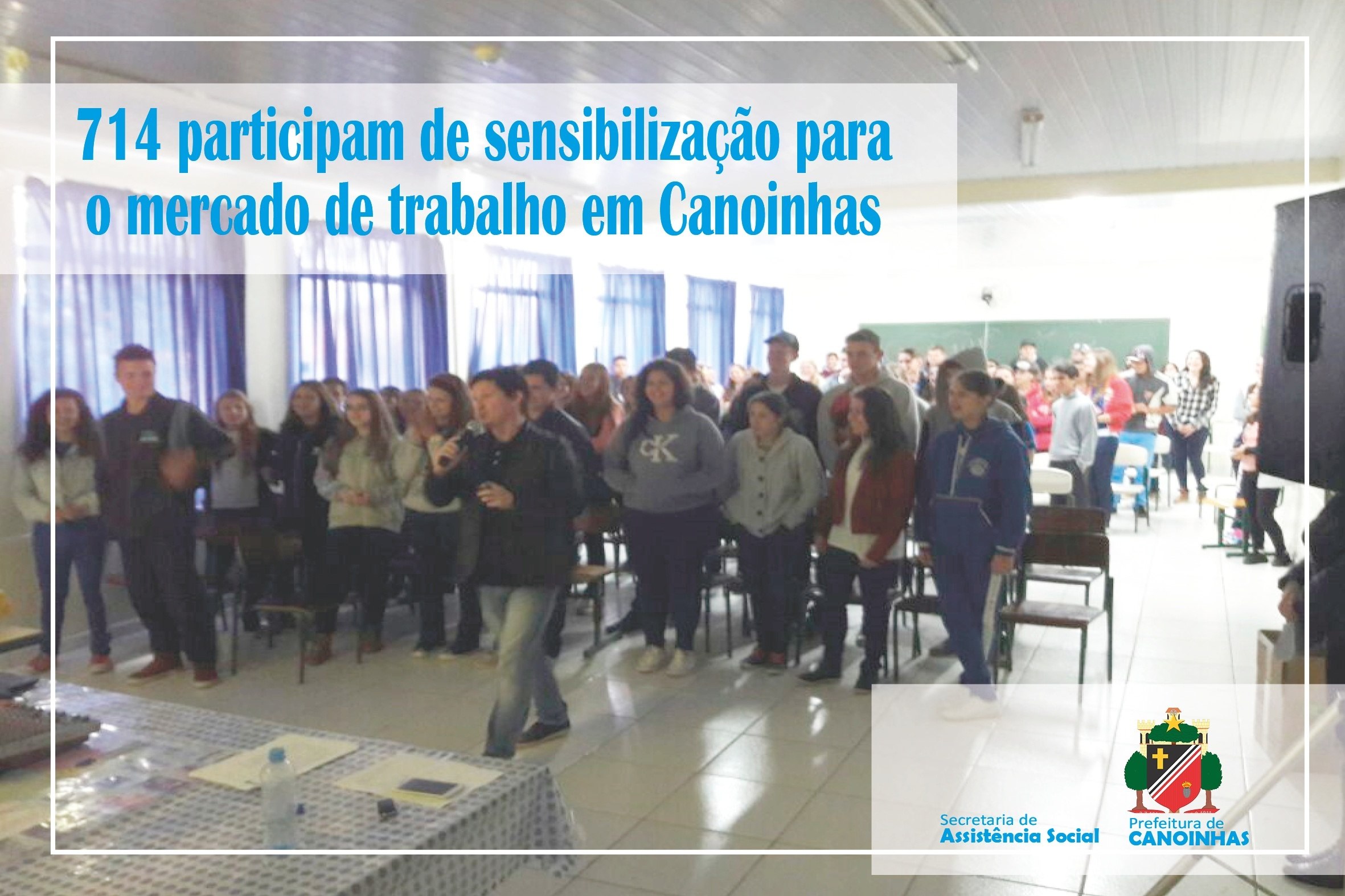 You are currently viewing Mais de 700 jovens, adolescentes e adultos receberam palestra sobre o mercado de trabalho em Canoinhas