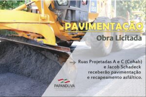 Read more about the article Concluído processo licitatório para pavimentação de ruas