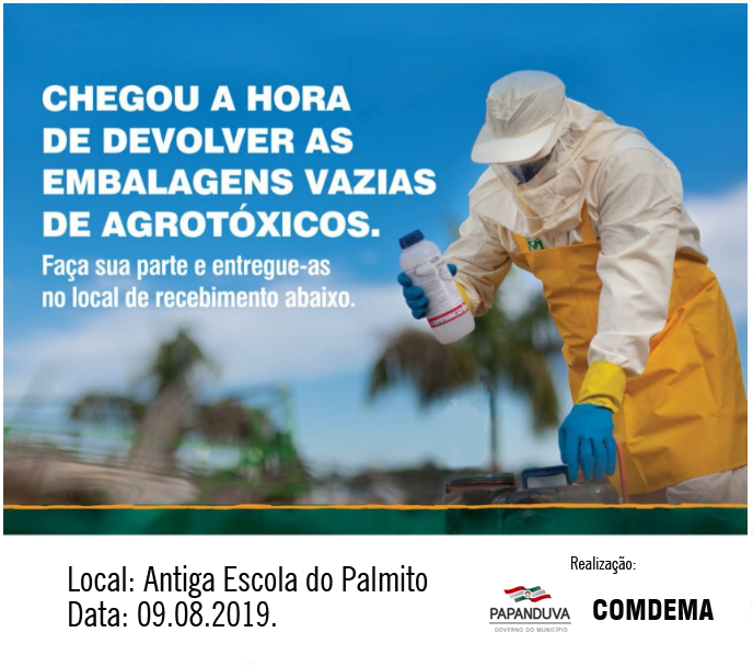 Read more about the article Campanha em Papanduva incentiva descarte correto de agrotóxicos