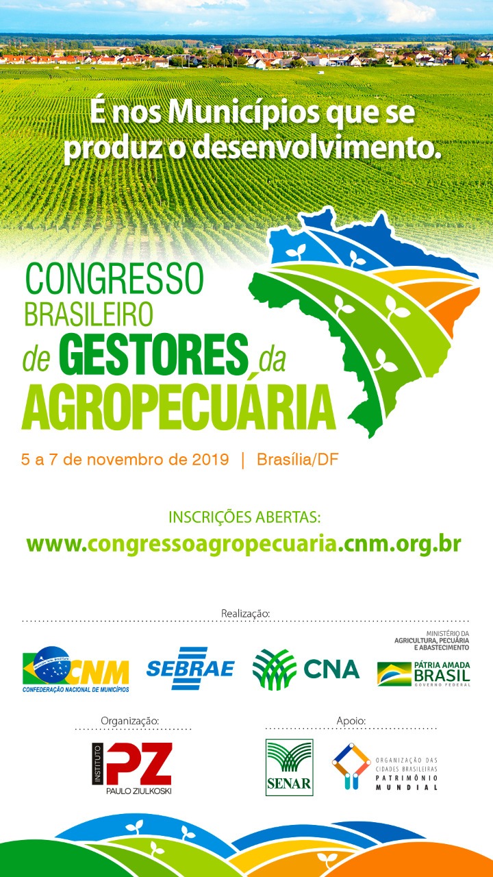 Read more about the article Congresso Brasileiro de Gestores da Agropecuária debaterá políticas públicas para o setor