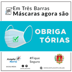 Read more about the article Uso de máscara será obrigatório a partir do dia 23 de abril em Três Barras