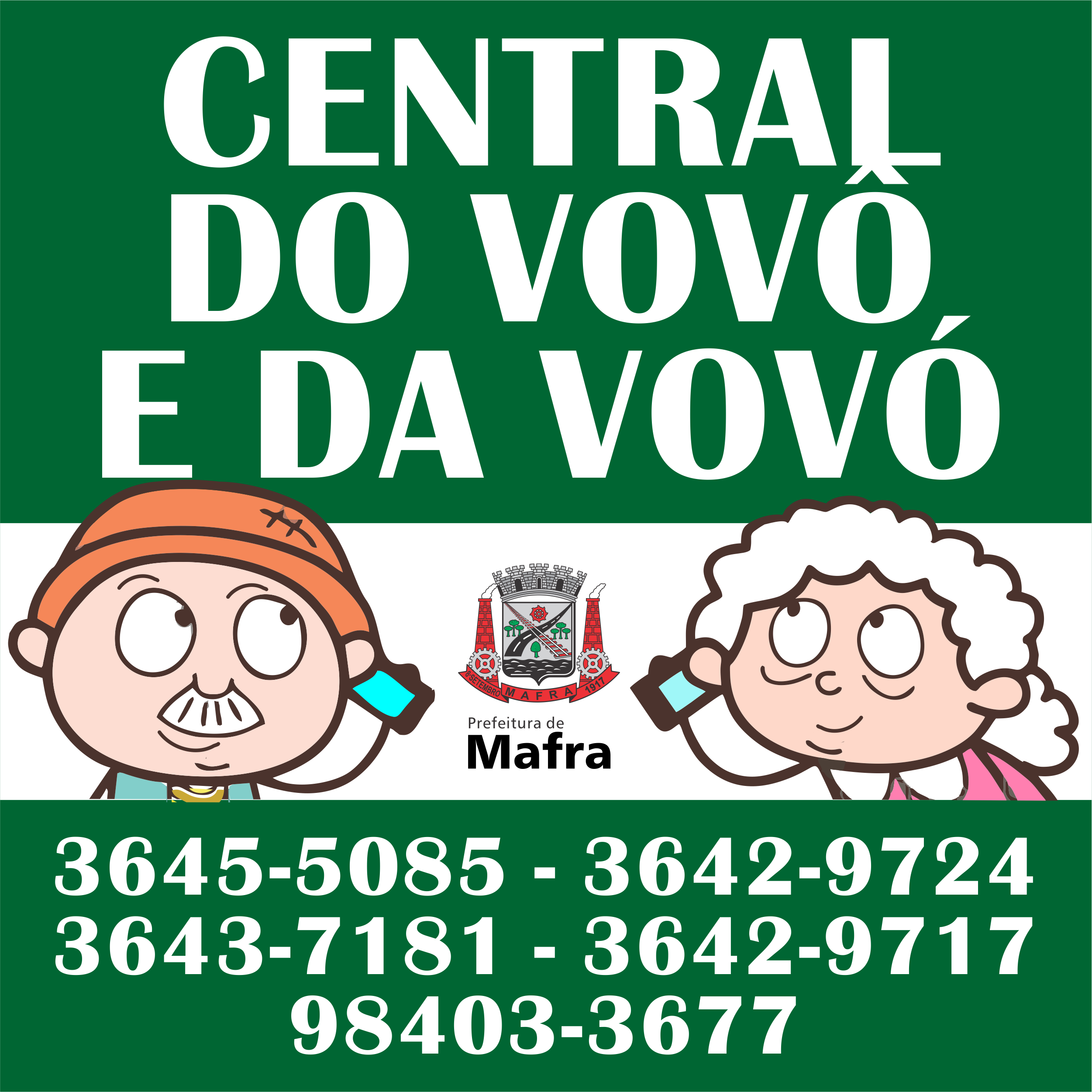 You are currently viewing Mafra implanta “Central do Vovô e da Vovó” para atendimento de idosos