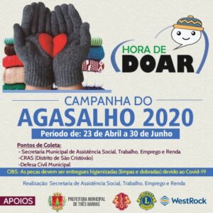 Read more about the article Hora de doar: Campanha do Agasalho começa nesta quinta-feira em Três Barras