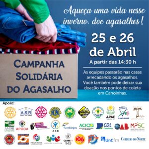 Read more about the article Voluntários de Canoinhas vão arrecadar roupas para Campanha do Agasalho 2020