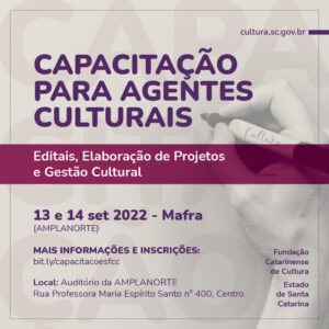 Read more about the article CAPACITAÇÃO PARA AGENTES CULTURAIS