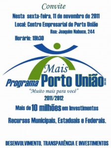 Read more about the article CONVITE – Programa Mais Porto União