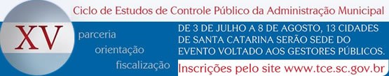 You are currently viewing Municípios da AmplaNorte participarão  nesta quarta, em Jaraguá do Sul, do XV Ciclo de Estudos de Controle Público da Administração Municipal