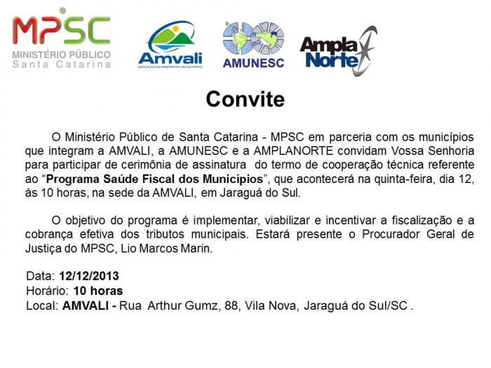 You are currently viewing Mistério Público assina termo de cooperação técnica com os municípios que integram a AMVALI, AMUNESC e AMPLANORTE