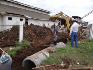 Read more about the article Obras em Porto União seguem com tubulação no São Pedro