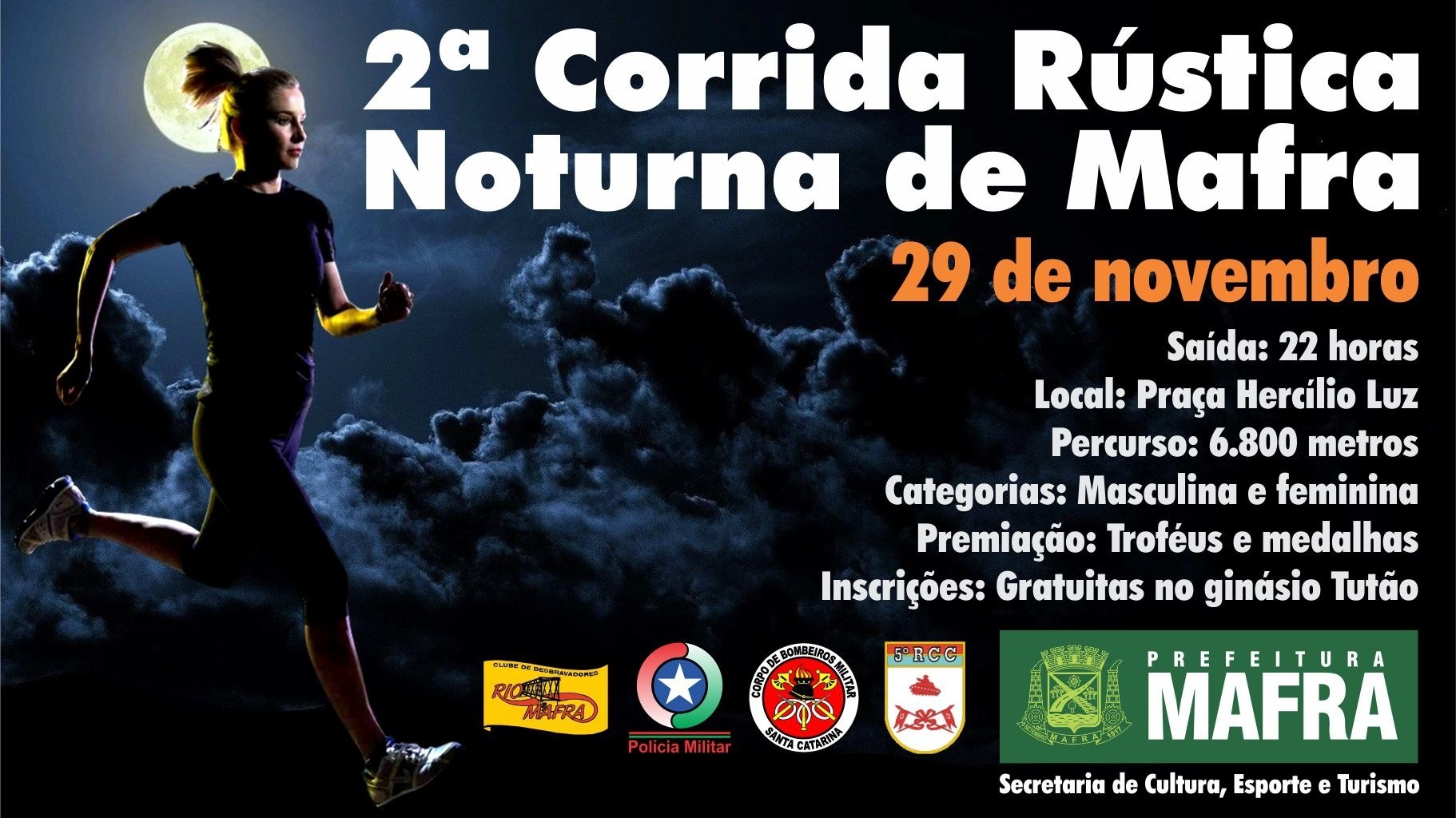 Read more about the article Dia 29 acontece a 2ª Corrida Rústica Noturna de Mafra