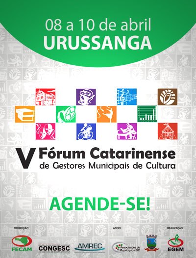 Read more about the article Abertas inscrições para o V Fórum Catarinense de Gestores Municipais de Cultura