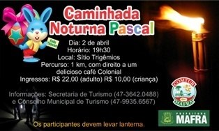 You are currently viewing Caminhada Noturna Pascal acontece dia 2 de abril