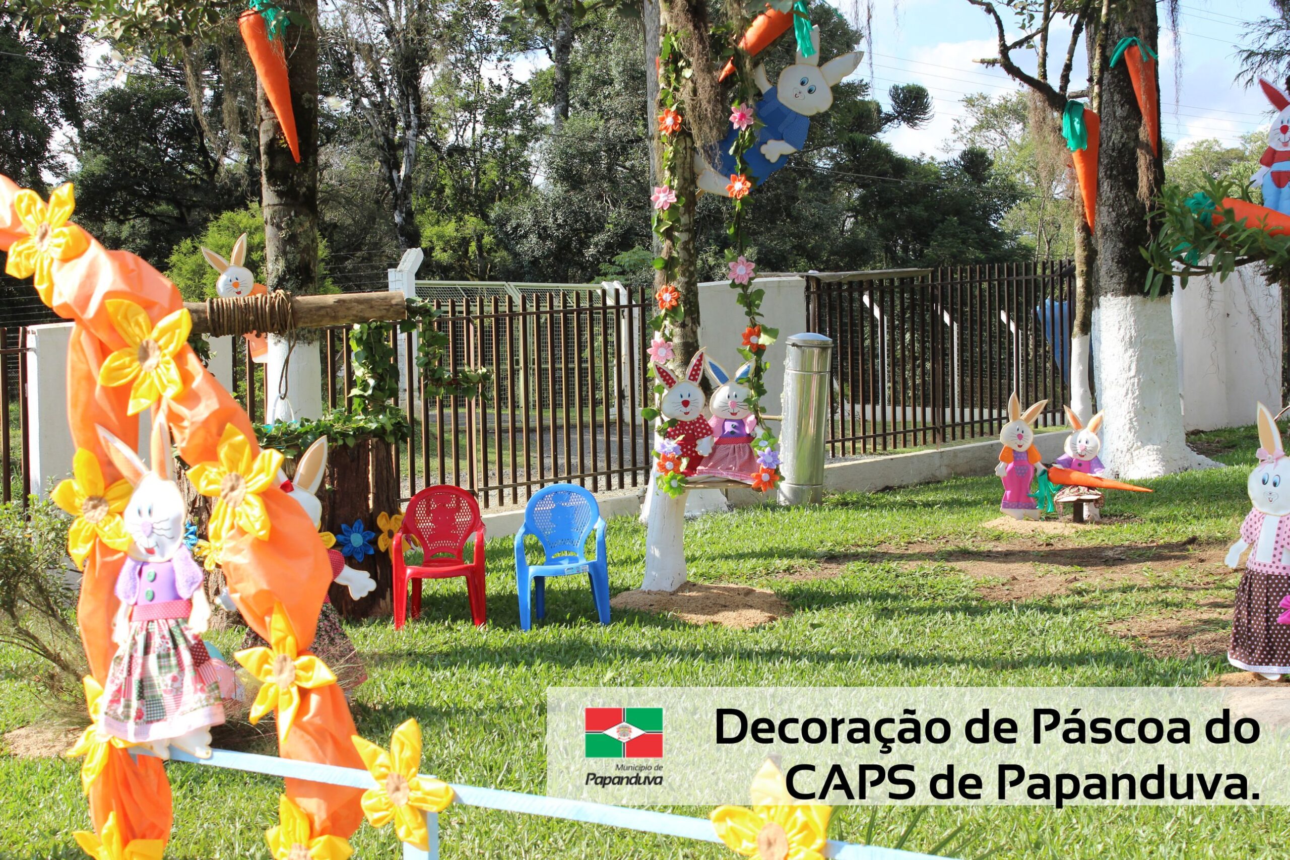 Read more about the article Decoração de Páscoa do CAPS está aberta para visitação