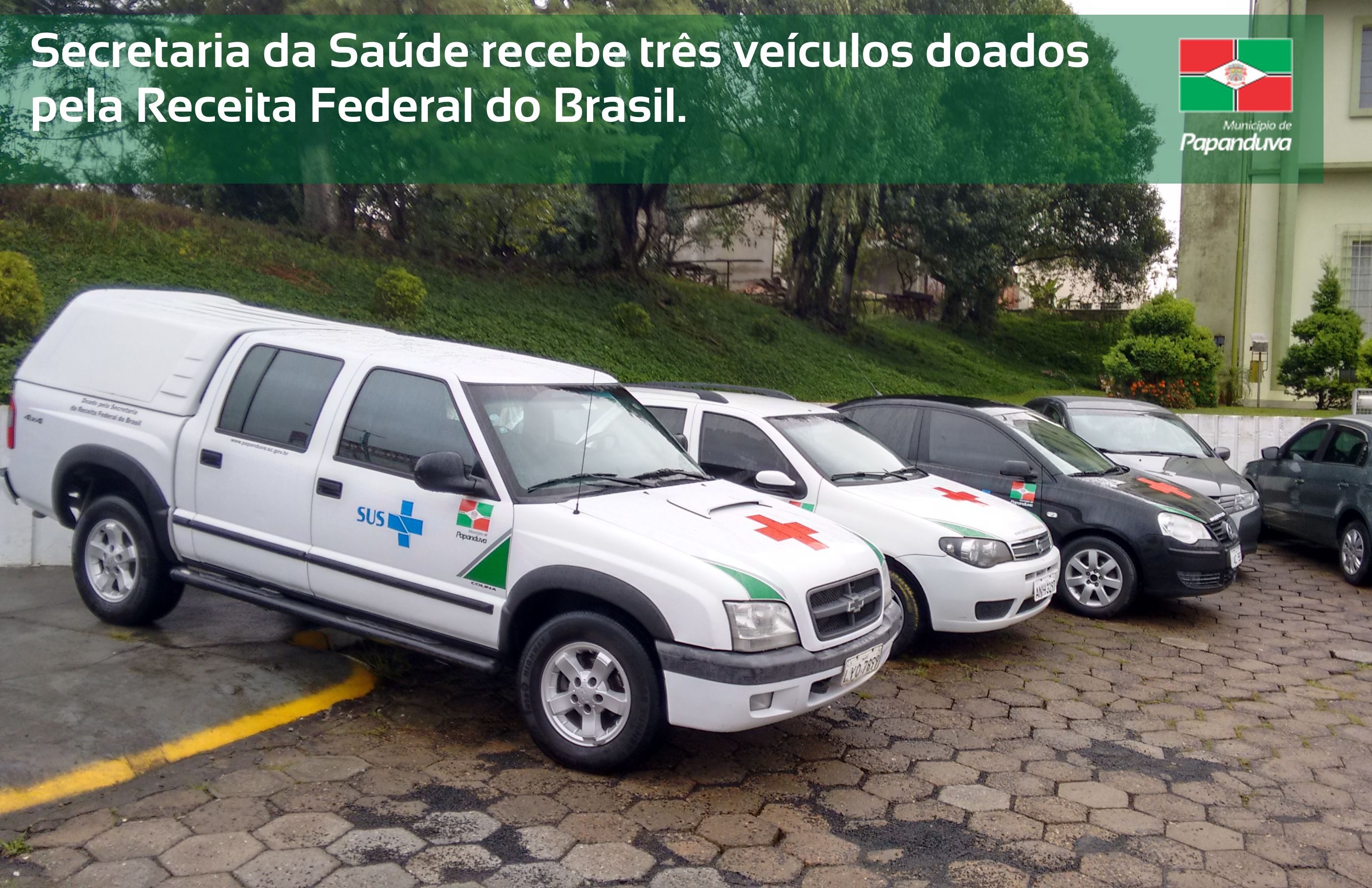 Read more about the article Município recebe mais 3 veículos doados pela Secretaria da Receita Federal.