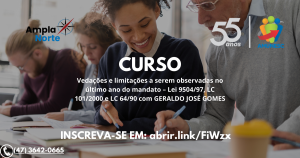 Read more about the article CURSO AMUNESC E AMPLANORTE PROMOVEM CURSO – VEDAÇÕES E LIMITAÇÕES A SEREM OBSERVADAS NO ÚLTIMO ANO DE MANDATO – PALESTRANTE GERALDO JOSÉ GOMES